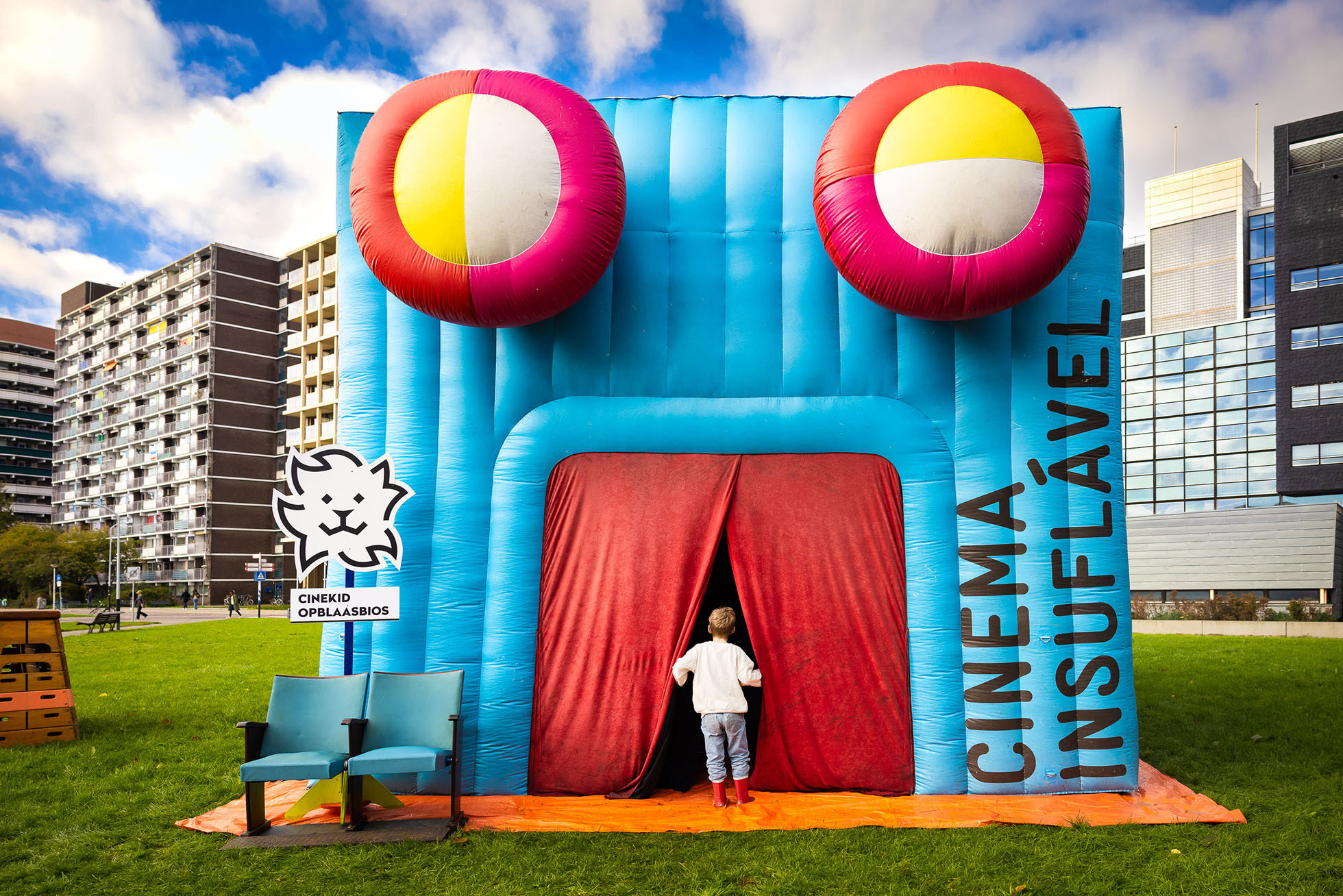 The inflatable cinema